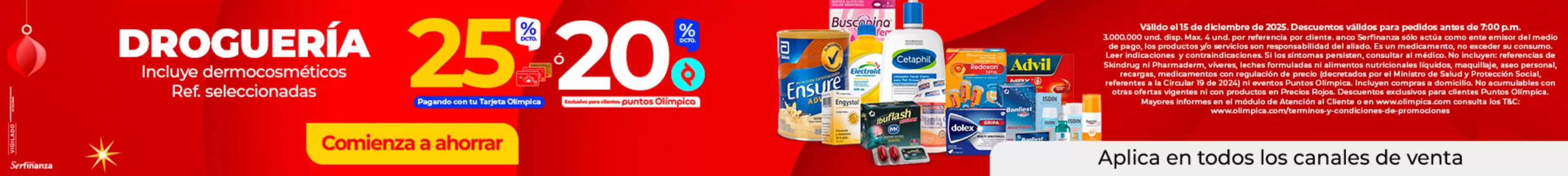 Catálogo Olímpica en Pivijay | Ahorra ahora con nuestras ofertas | 2025-12-15T00:00:00.000Z - 2025-12-15T00:00:00.000Z