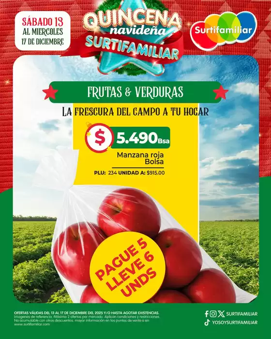 Catálogo Surtifamiliar en Aracataca | Ofertas para cazadores de gangas | 2025-12-13T00:00:00.000Z - 2025-12-17T00:00:00.000Z