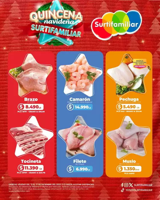 Catálogo Surtifamiliar en Aracataca | Ofertas especiales atractivas para todos | 2025-12-13T00:00:00.000Z - 2025-12-17T00:00:00.000Z