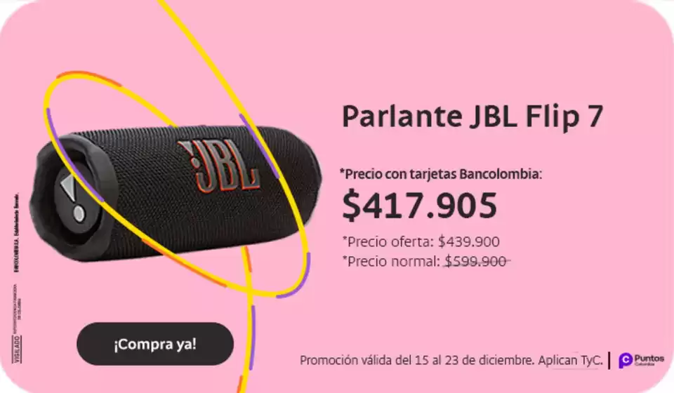 Catálogo Bancolombia en Paz de Ariporo | Ahorra ahora con nuestras ofertas | 2025-12-15T00:00:00.000Z - 2025-12-23T00:00:00.000Z