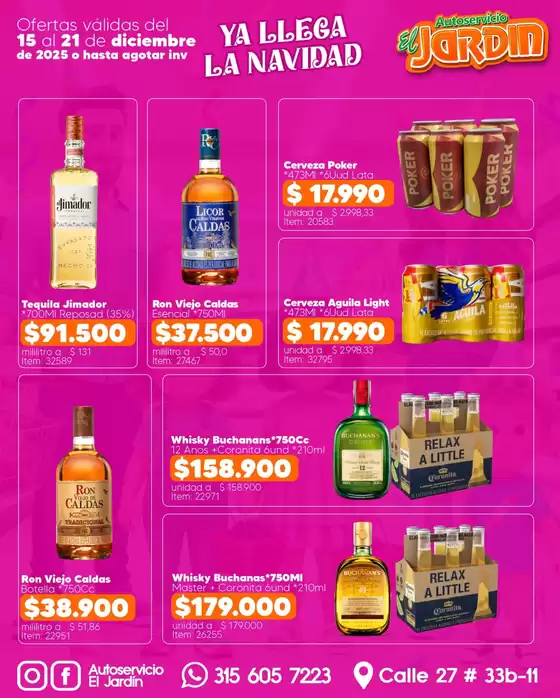 Catálogo Autoservicio El Jardín en Aracataca | Ofertas Autoservicio El Jardí­n | 2025-12-15T00:00:00.000Z - 2025-12-21T00:00:00.000Z