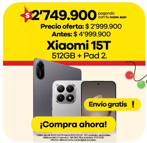 Catálogo Éxito en Aracataca | Gangas exclusivas | 2025-12-10T00:00:00.000Z - 2025-12-16T00:00:00.000Z