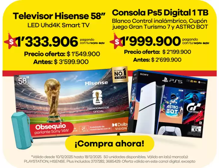 Catálogo Éxito en Aracataca | Ofertas Éxito | 2025-12-10T00:00:00.000Z - 2025-12-18T00:00:00.000Z