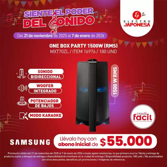 Catálogo Electrojaponesa | Ofertas principales para todos los clientes | 2025-11-21T00:00:00.000Z - 2026-01-07T00:00:00.000Z