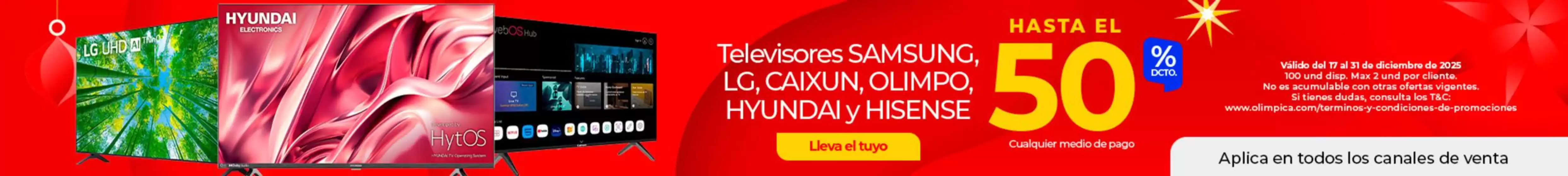 Catálogo Olímpica en Buenaventura | Ofertas principales para todos los clientes | 2025-12-17T00:00:00.000Z - 2025-12-31T00:00:00.000Z
