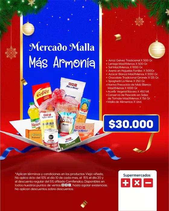 Catálogo Más x Menos en Manizales | Mercado Malla Mas Armonia | 2025-12-18T00:00:00.000Z - 2025-12-31T00:00:00.000Z
