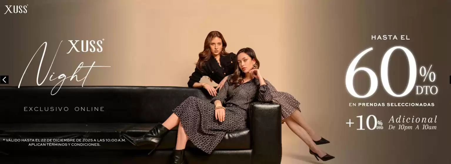 Catálogo Xuss | Xuss Night hasta 60% OFF | 2025-12-18T00:00:00.000Z - 2025-12-22T00:00:00.000Z