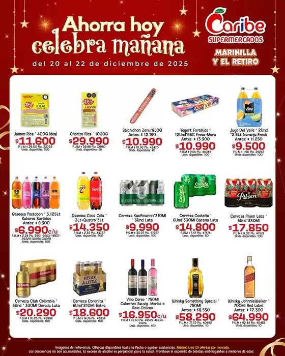 Catálogo Caribe Supermercados en Suaza | Ofertas especiales para ti | 2025-12-20T00:00:00.000Z - 2025-12-22T00:00:00.000Z
