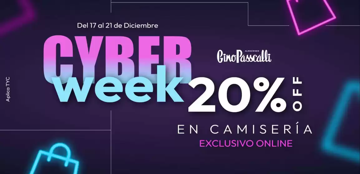 Catálogo Gino Passcalli en Mosquera Cundinamarca | Cyber Week 20% DTO | 2025-12-18T00:00:00.000Z - 2025-12-21T00:00:00.000Z