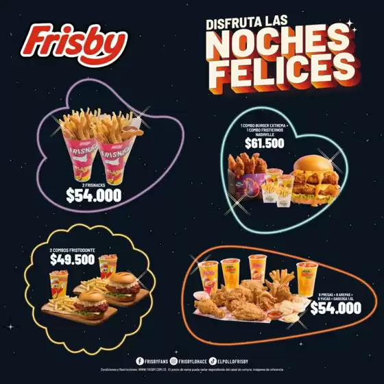 Catálogo Frisby en Floridablanca | Disfruta las noches felices | 2025-12-19T00:00:00.000Z - 2026-11-30T00:00:00.000Z