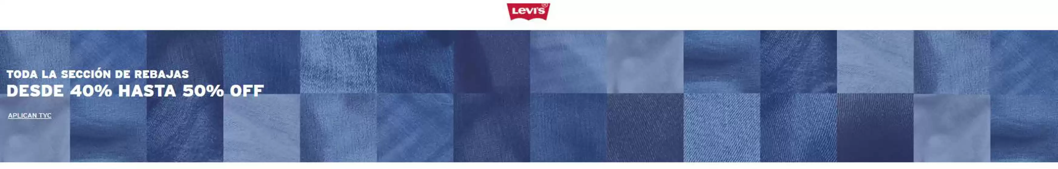 Catálogo Levi's en Cali | Rebajas Desde 40% Hasta 50% OFF | 2026-01-14T00:00:00.000Z - 2026-01-31T00:00:00.000Z