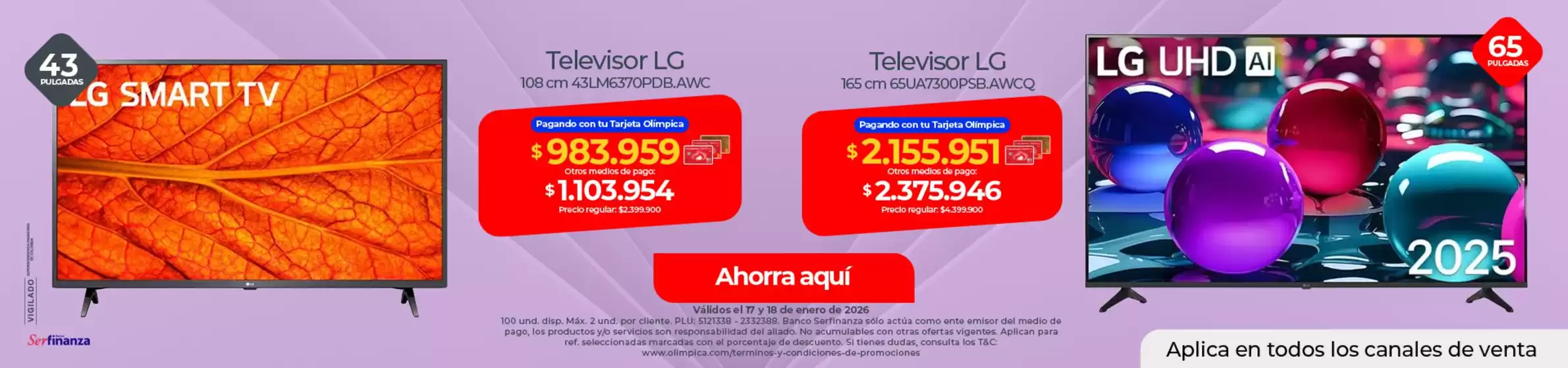 Catálogo Olímpica | Nuevas ofertas para descubrir | 2026-01-17T00:00:00.000Z - 2026-01-18T00:00:00.000Z