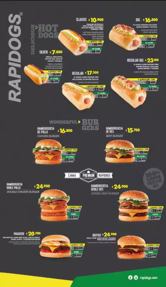 Catálogo Rapidogs en Cúcuta | Menu Rapidogs | 2026-01-23T00:00:00.000Z - 2026-03-31T00:00:00.000Z