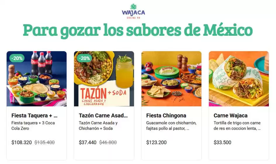 Catálogo Wajaca en Cúcuta | Para gozar los sabores de México | 2026-01-23T00:00:00.000Z - 2026-01-31T00:00:00.000Z