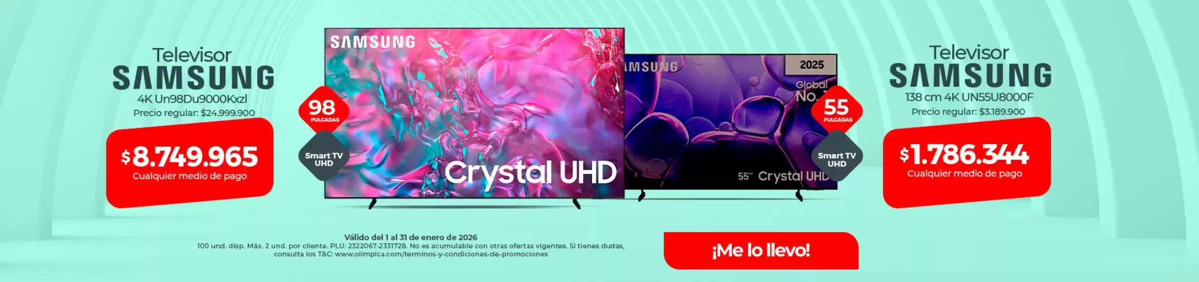 Catálogo Olímpica en Bogotá | Nuevas ofertas para descubrir | 2026-01-01T00:00:00.000Z - 2026-01-31T00:00:00.000Z