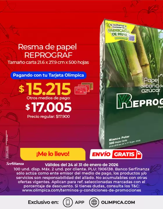 Catálogo Olímpica en Bogotá | Ofertas para cazadores de gangas | 2026-01-24T00:00:00.000Z - 2026-01-31T00:00:00.000Z