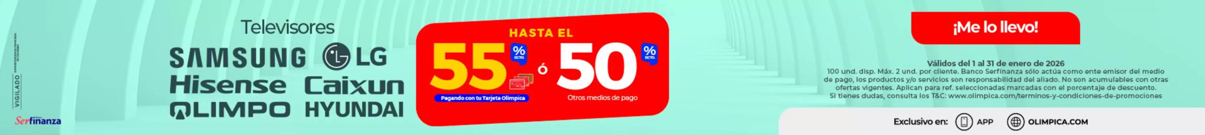 Catálogo Olímpica en Bogotá | Descuentos y promociones | 2026-01-01T00:00:00.000Z - 2026-01-31T00:00:00.000Z
