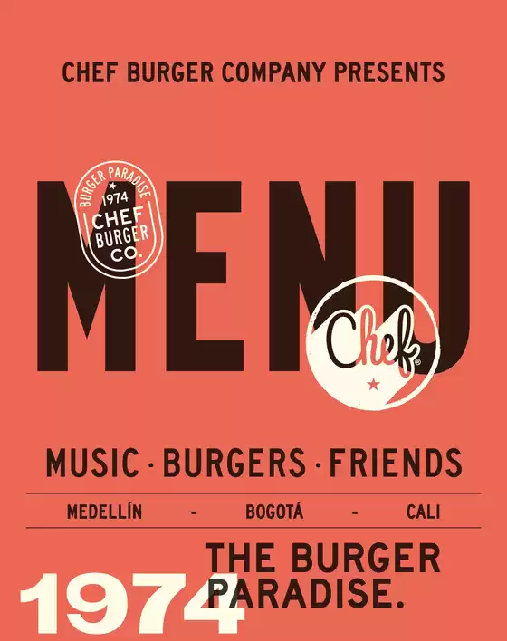 Catálogo Chef Burger en Santa Marta | Menu Chef Burger | 2026-01-26T00:00:00.000Z - 2026-04-30T00:00:00.000Z