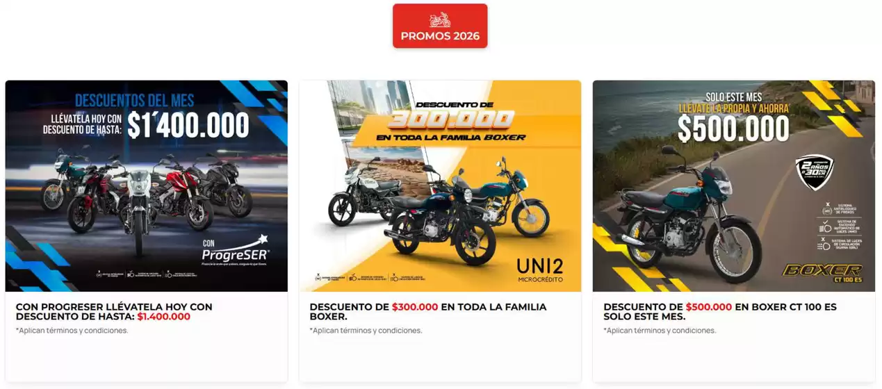 Catálogo Bajaj en Medellín | Descubre nuestras ofertas | 2026-01-26T00:00:00.000Z - 2026-01-31T00:00:00.000Z