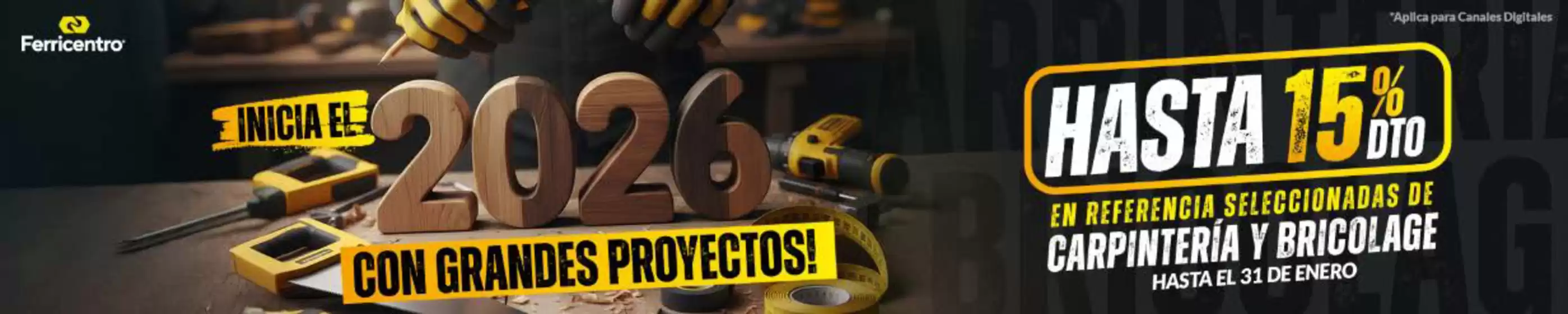 Catálogo Ferricentro | Inicia el 2026 con Grandes Proyectos, Hasta 15% DTO | 2026-01-29T00:00:00.000Z - 2026-01-31T00:00:00.000Z