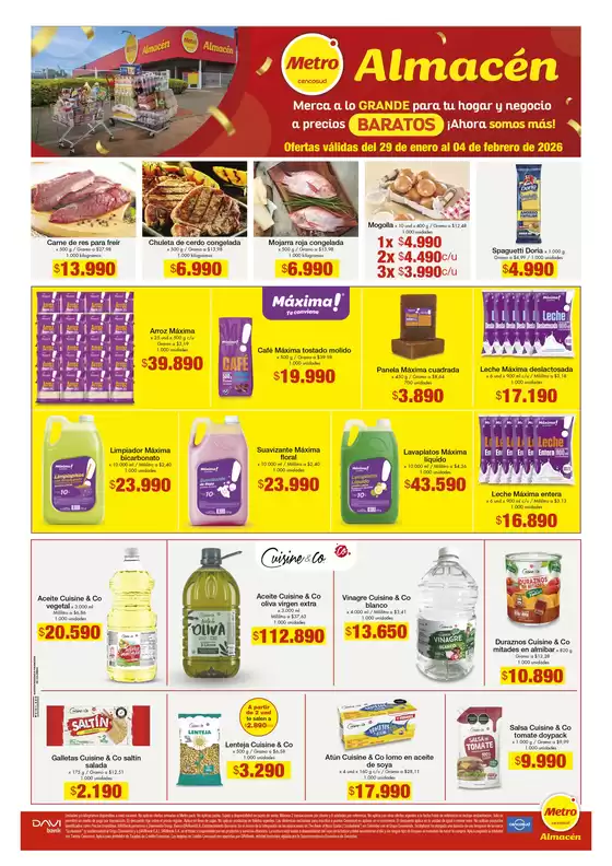 Catálogo Metro en Cota | VOLANTE METRO ALMACEN 29 ENERO AL 4 FEBRERO 2026 | 2026-01-29T00:00:00.000Z - 2026-02-04T00:00:00.000Z