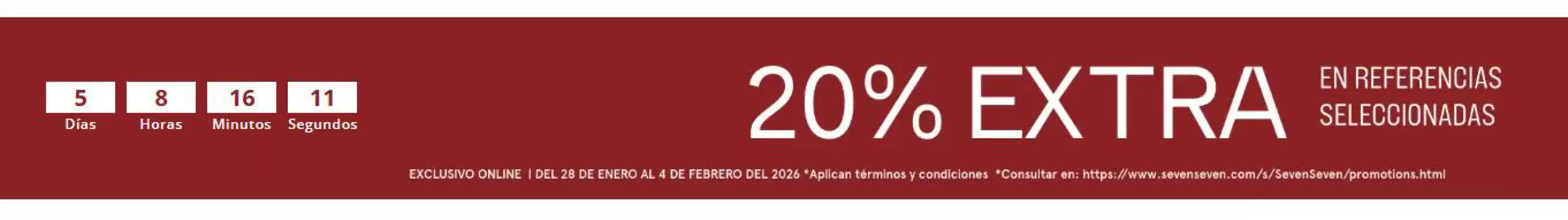Catálogo Seven Seven en Dosquebradas | 20% OFF Extra en Referencias Seleccionadas | 2026-01-30T00:00:00.000Z - 2026-02-04T00:00:00.000Z