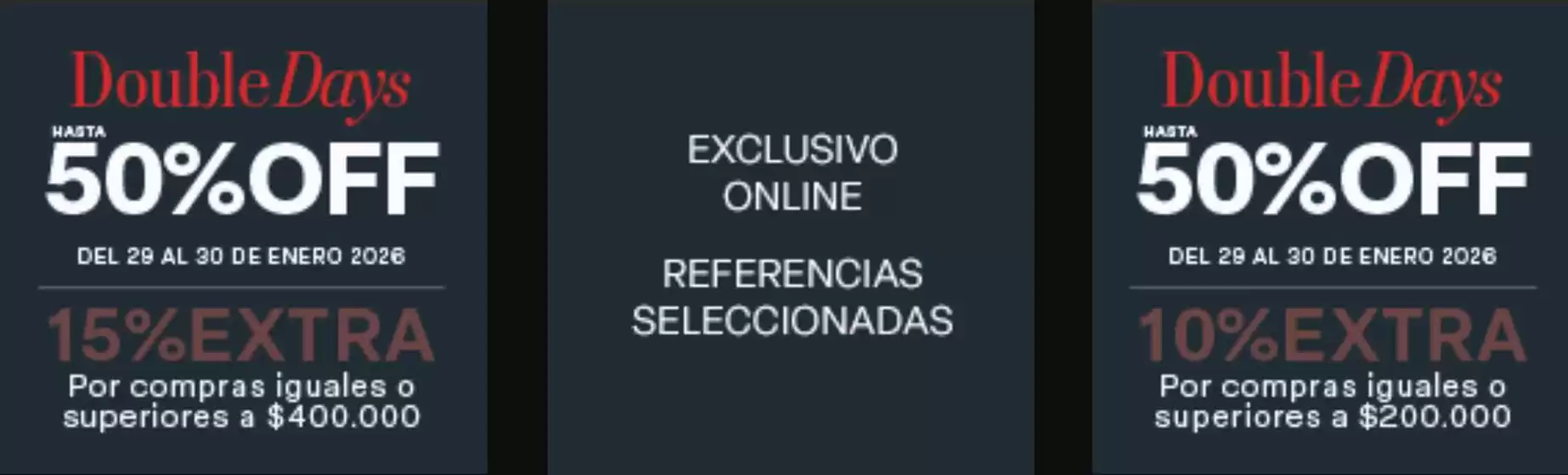 Catálogo Americanino en Rionegro Antioquia | Double Days Hasta 50% OFF | 2026-01-30T00:00:00.000Z - 2026-01-31T00:00:00.000Z