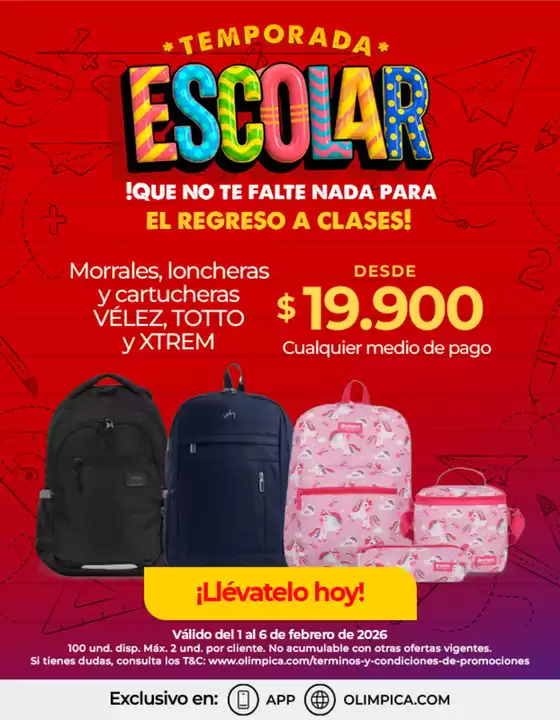 Catálogo Olímpica en Medellín | Excelente oferta para cazadores de gangas | 2026-02-01T00:00:00.000Z - 2026-02-06T00:00:00.000Z