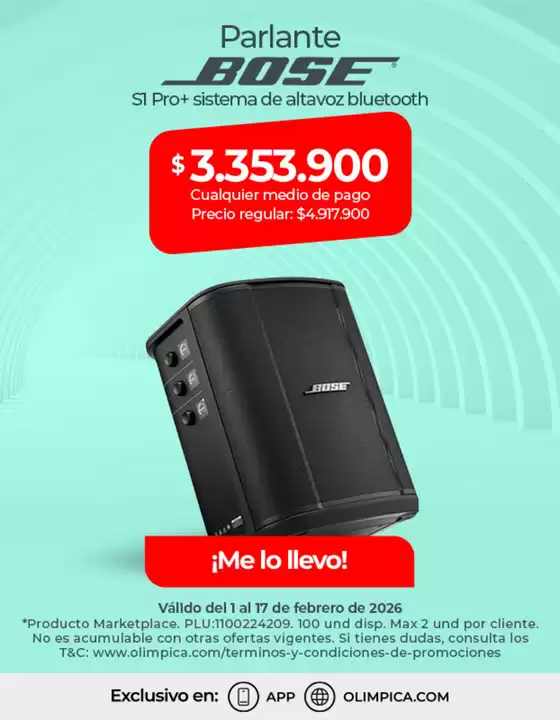 Catálogo Olímpica en Medellín | Ofertas y gangas exclusivas | 2026-02-01T00:00:00.000Z - 2026-02-17T00:00:00.000Z