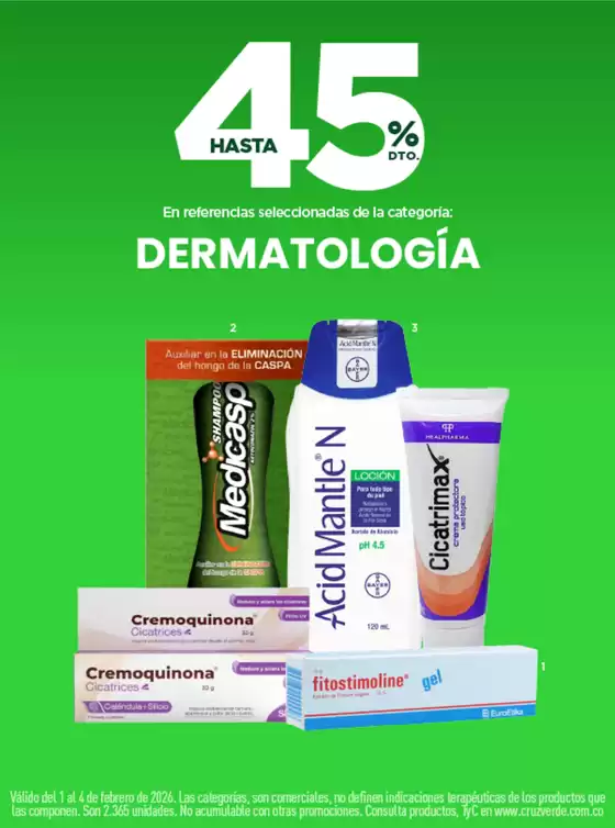 Catálogo Cruz verde en Villa del Rosario | Ofertas y gangas exclusivas | 2026-02-01T00:00:00.000Z - 2026-02-04T00:00:00.000Z