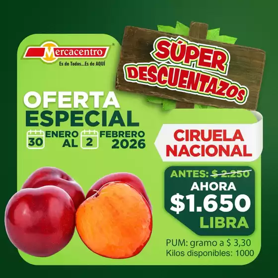 Catálogo MercaCentro en San Pedro de los Milagros | Gran variedad de ofertas | 2026-01-30T00:00:00.000Z - 2026-02-02T00:00:00.000Z