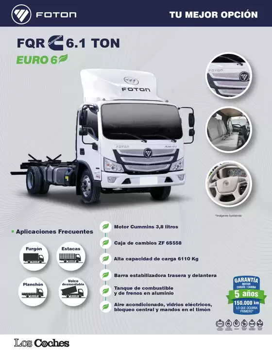 Catálogo Los Coches en Cúcuta | Los Coches Foton - Ficha Tecnica Foton FQR Cummins 6 1 Los Coches 2025 | 2026-01-01T00:00:00.000Z - 2026-12-31T00:00:00.000Z