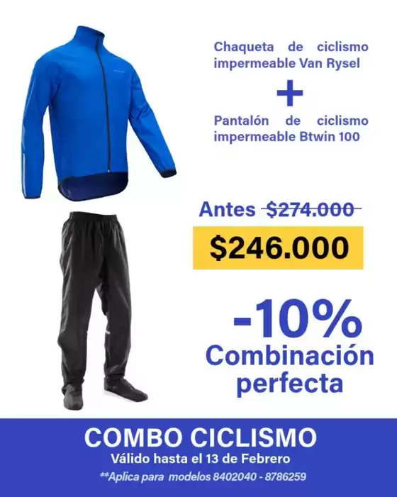 Catálogo Decathlon en Barranquilla | Combo Ciclismo Ofertas | 2026-02-09T00:00:00.000Z - 2026-02-13T00:00:00.000Z