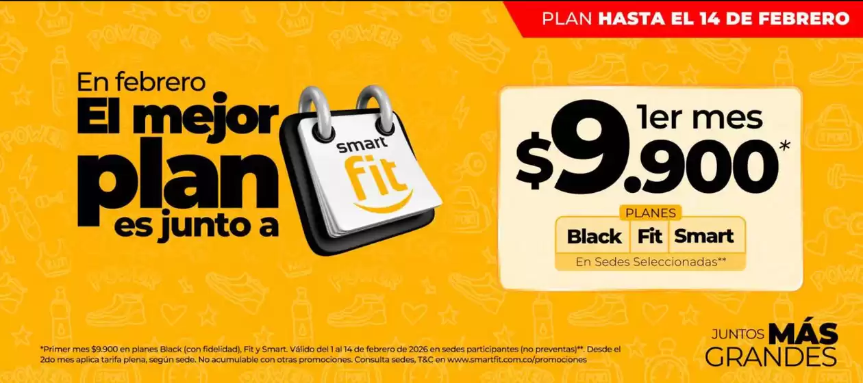 Catálogo Smart Fit en Medellín | El Mes $9.900* | 2026-02-13T00:00:00.000Z - 2026-02-14T00:00:00.000Z