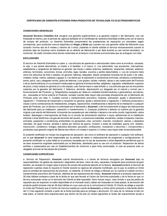 Catálogo Hogar y Moda en Agustín Codazzi | CERTIFICADO DE GARANTIA EXTENDIDA 2026 | 2026-02-18T00:00:00.000Z - 2026-03-04T00:00:00.000Z