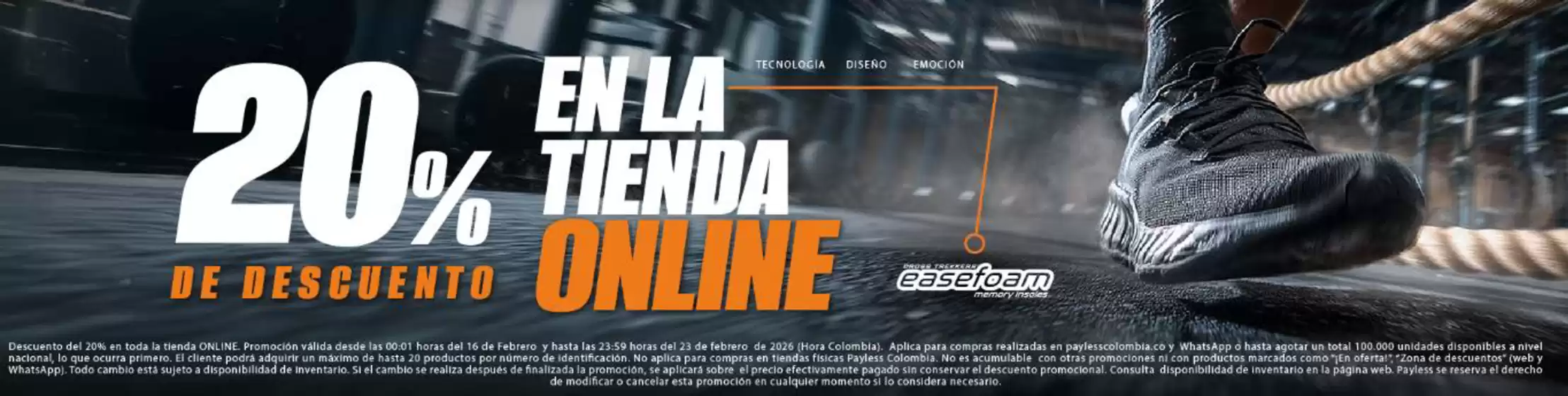 Catálogo Payless | 20% OFF en la Tienda Online | 2026-02-19T00:00:00.000Z - 2026-02-23T00:00:00.000Z