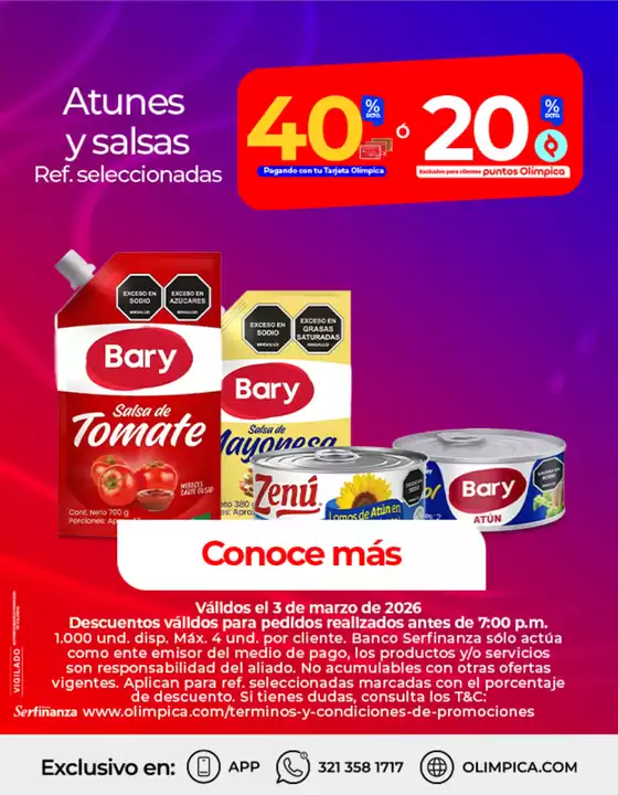 Catálogo Olímpica en Valledupar | Ofertas y promociones actuales | 2026-03-03T00:00:00.000Z - 2026-03-03T00:00:00.000Z