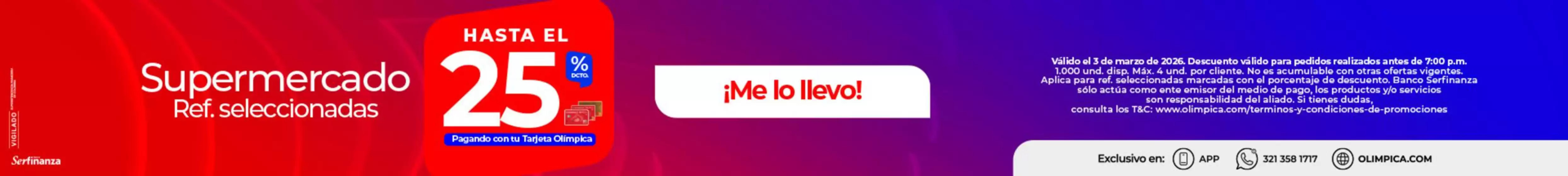 Catálogo Olímpica en Valledupar | Gran variedad de ofertas | 2026-03-03T00:00:00.000Z - 2026-03-03T00:00:00.000Z