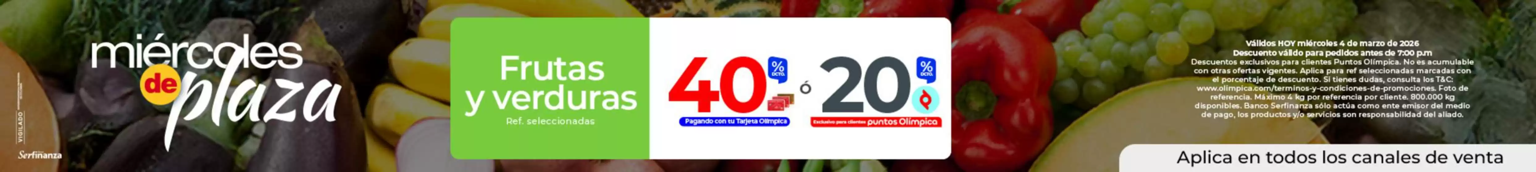 Catálogo Olímpica en Cajicá | Ofertas especiales para ti | 2026-03-04T00:00:00.000Z - 2026-03-04T00:00:00.000Z