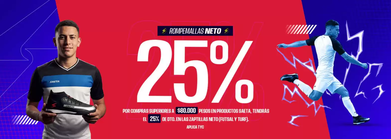 Catálogo Saeta | 25% OFF por Compras Superiores a $ 80.000 | 2026-03-05T00:00:00.000Z - 2026-03-08T00:00:00.000Z