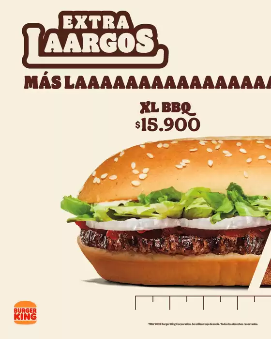 Catálogo Burger King en Palmira | Nuestros Extra Largos, Nuestro menú Rinde Kingcena es tan flexible como tu dinero | 2026-03-06T00:00:00.000Z - 2026-04-30T00:00:00.000Z