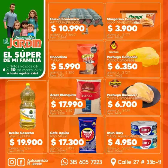 Catálogo Autoservicio El Jardín en Soledad | Ofertas Autoservicio El Jardín | 2026-03-06T00:00:00.000Z - 2026-03-10T00:00:00.000Z