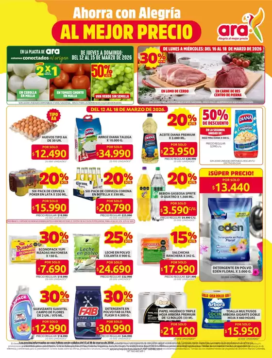 Catálogo Ara en Puerto Tejada | Ofertas y gangas exclusivas | 2026-03-12T00:00:00.000Z - 2026-03-18T00:00:00.000Z