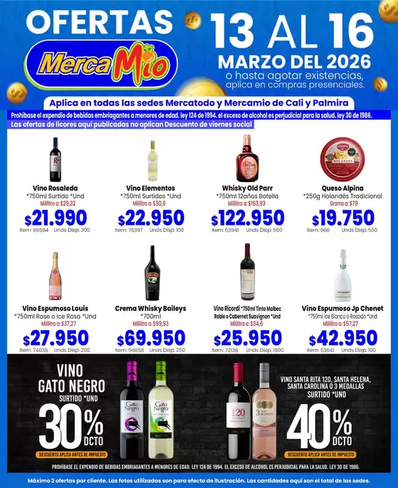 Catálogo MercaTodo en Puerto Tejada | Ofertas principales y descuentos | 2026-03-13T00:00:00.000Z - 2026-03-16T00:00:00.000Z