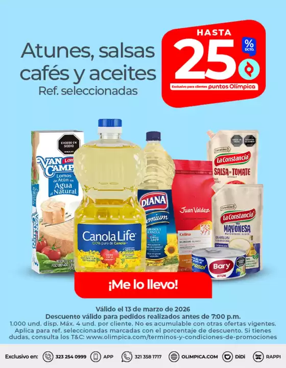 Catálogo Olímpica en Puente Aranda | Excelente oferta para todos los clientes | 2026-03-13T00:00:00.000Z - 2026-03-13T00:00:00.000Z