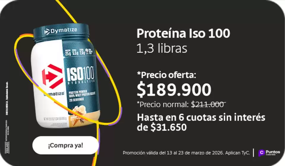 Catálogo Bancolombia en Girardot | Ofertas principales para ahorradores | 2026-03-13T00:00:00.000Z - 2026-03-23T00:00:00.000Z