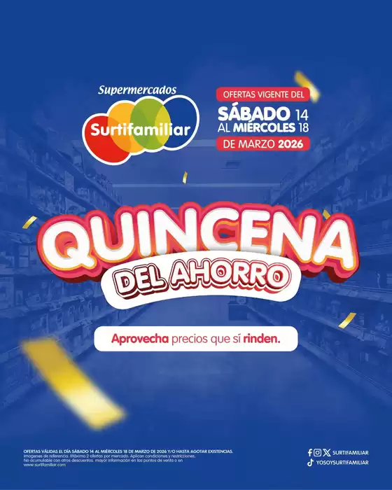 Catálogo Surtifamiliar en El Cerrito | Nuestras mejores ofertas para ti | 2026-03-14T00:00:00.000Z - 2026-03-18T00:00:00.000Z
