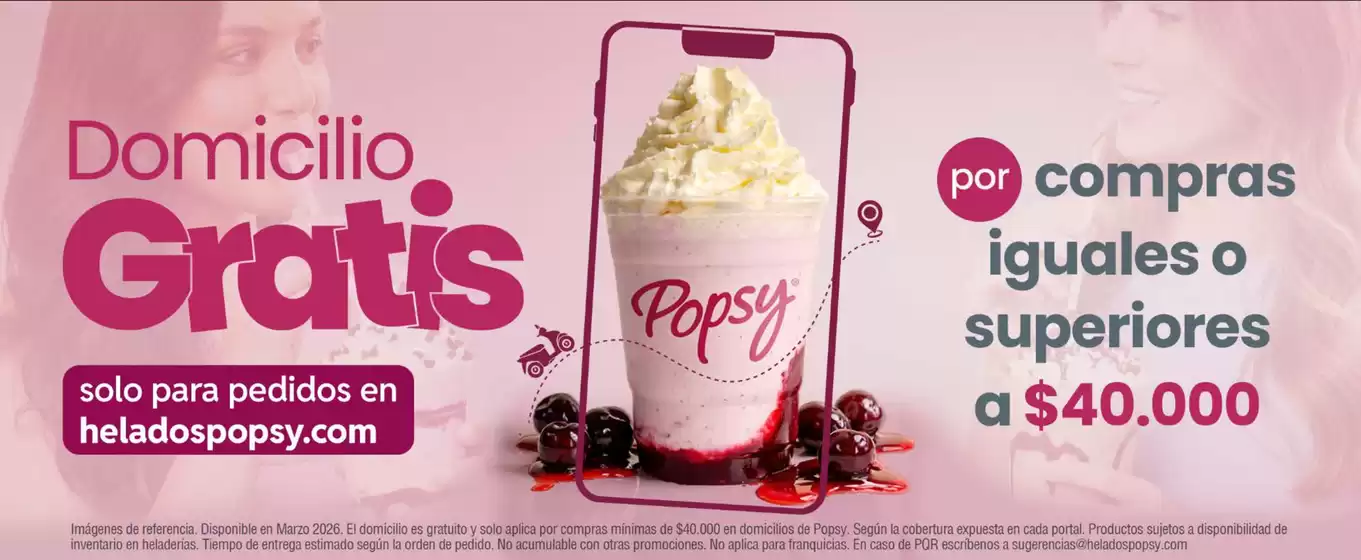 Catálogo Popsy en Silvania | Por compras iguales o superiores a $40.000 | 2026-03-13T00:00:00.000Z - 2026-03-31T00:00:00.000Z