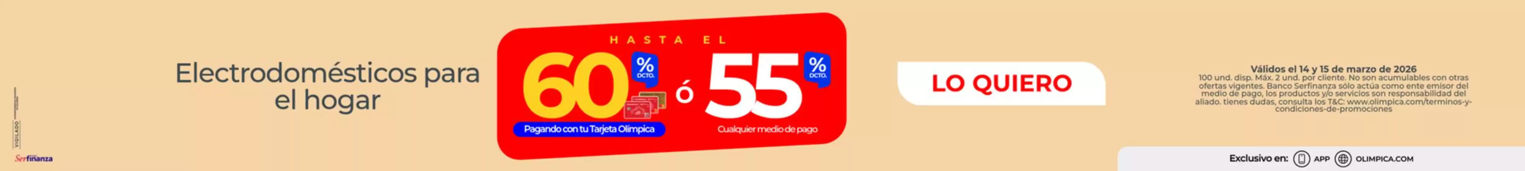 Catálogo Olímpica en Cali | Excelente oferta para todos los clientes | 2026-03-14T00:00:00.000Z - 2026-03-15T00:00:00.000Z