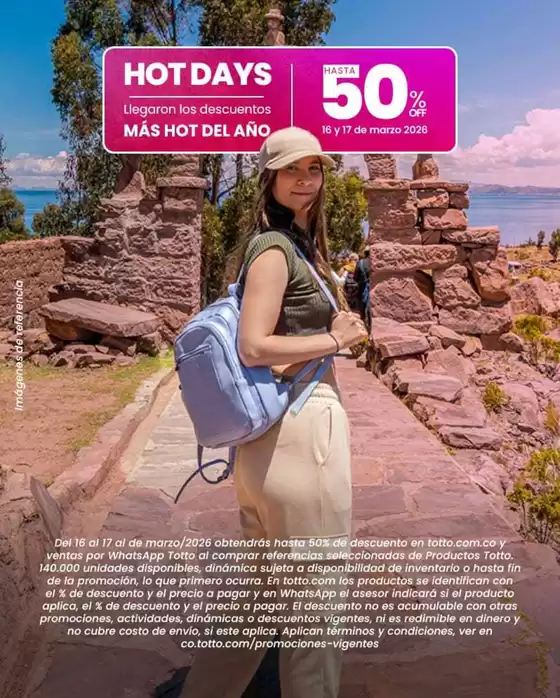Catálogo Totto en Dosquebradas | Ofertas especiales atractivas para todos | 2026-03-16T00:00:00.000Z - 2026-03-17T00:00:00.000Z